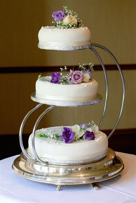 3 Separate Tier Wedding Cake Stand Jenniemarieweddings 