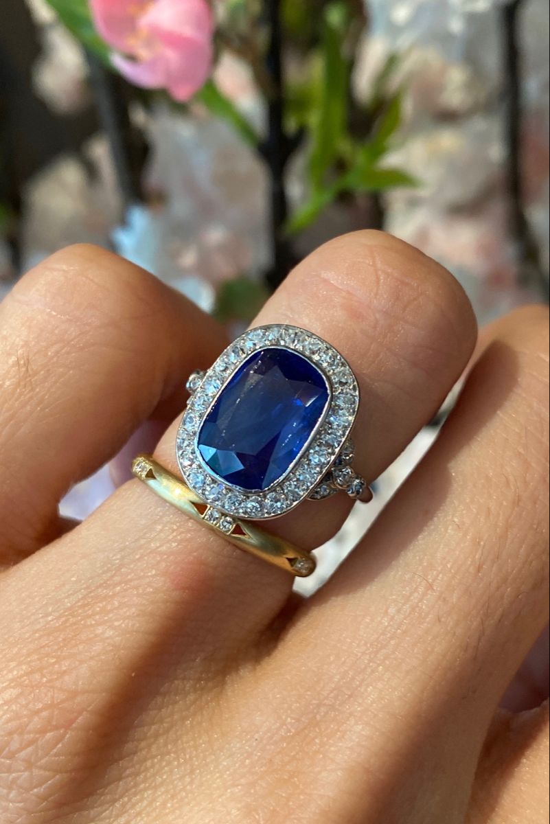 Vintage Sapphire Wedding Rings