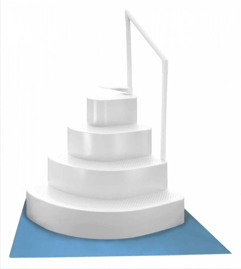 Wedding Cake Style Pool Steps - jenniemarieweddings