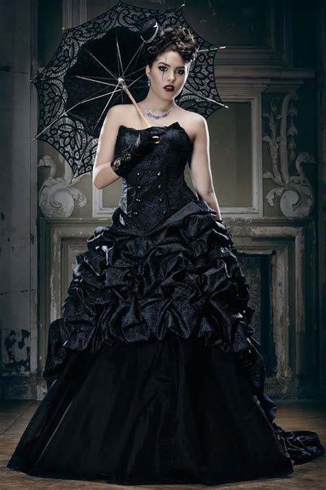 Gothic Black Wedding Dresses