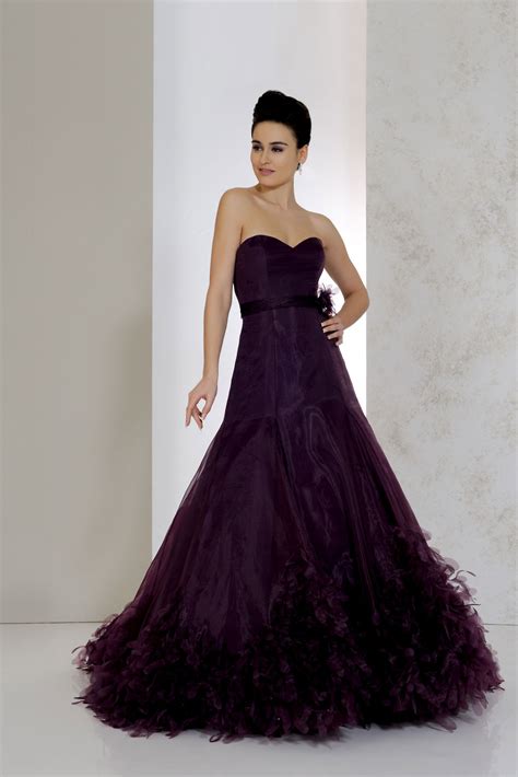 Purple Gothic Wedding Dress Jenniemarieweddings 